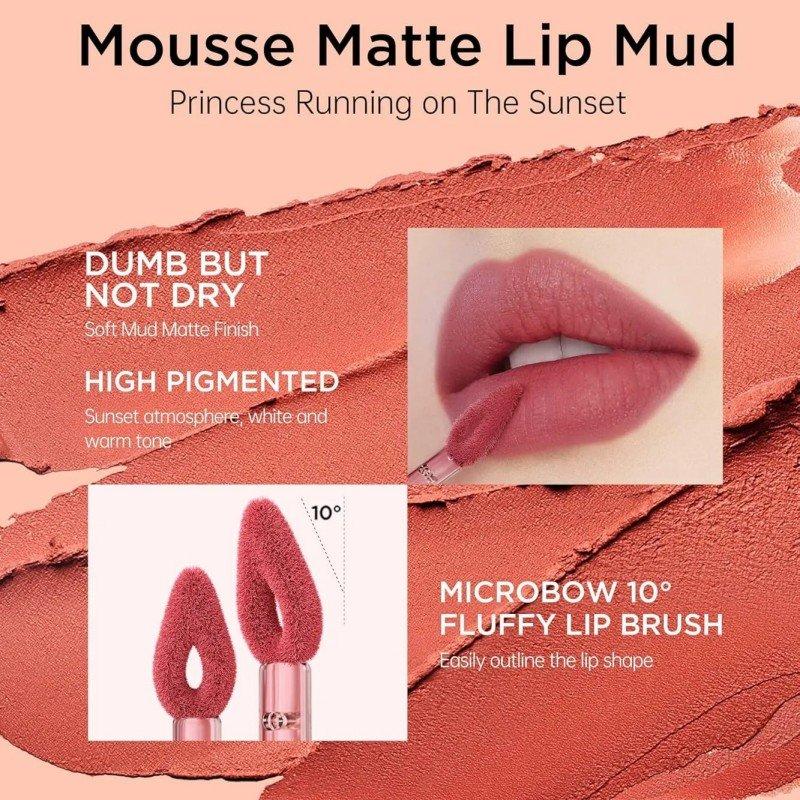 Colorkey Elle Barbie Series Velvet Mousse Matte Lip Mud #608 Palm Street View