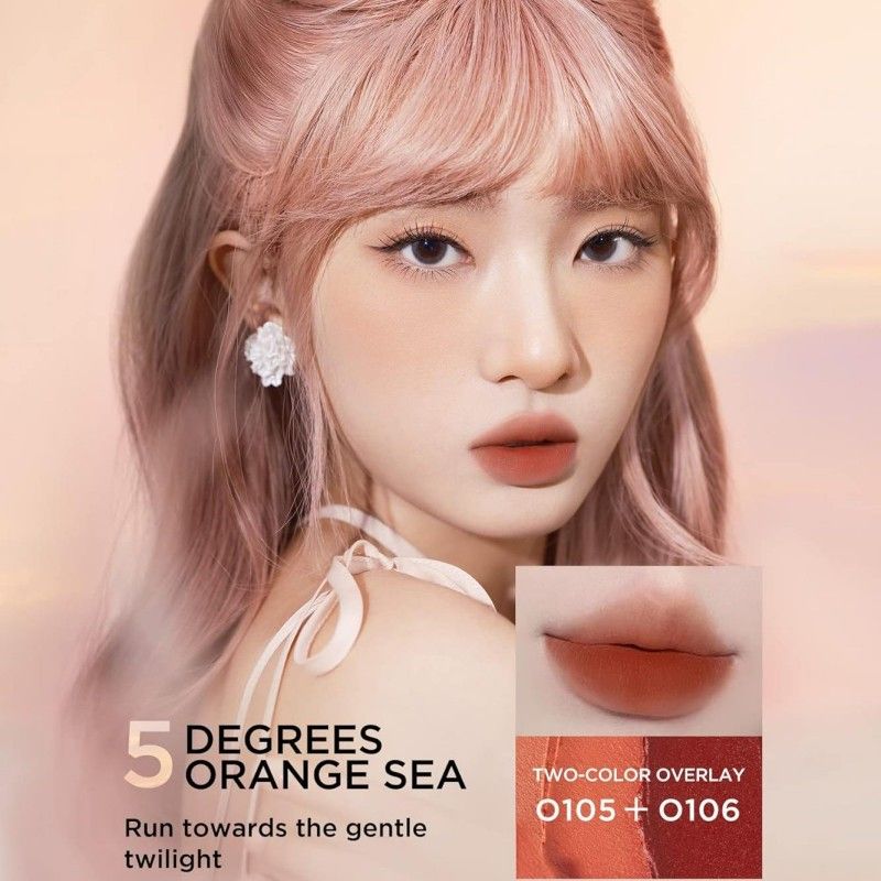 Colorkey Fluffy Mousse Lip Mud #O115 Sunset Sweet Persimmon