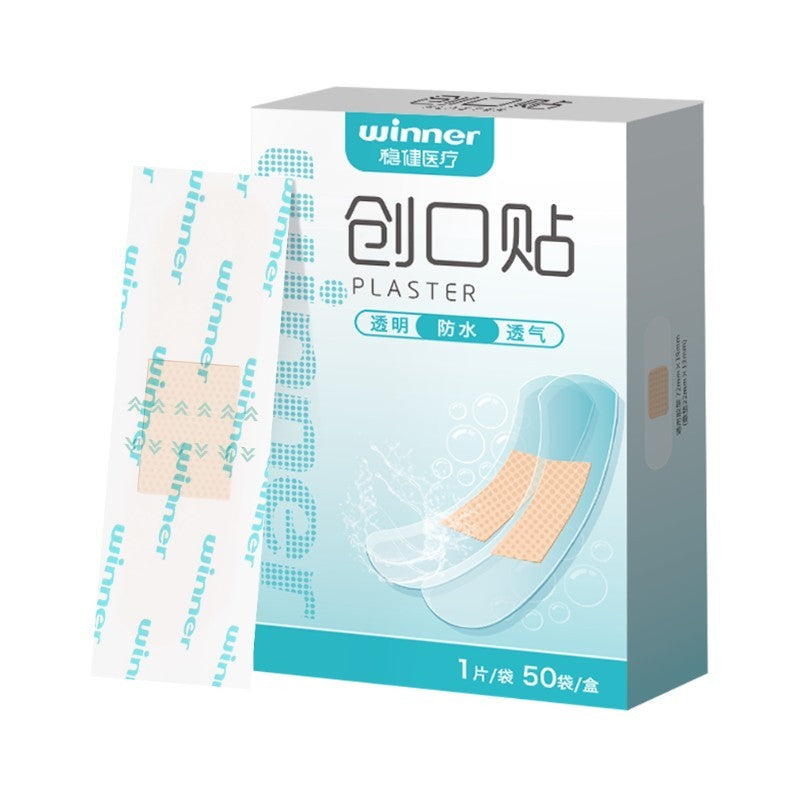 Winner Transparent Waterproof Adhesive Bandage 50pcs