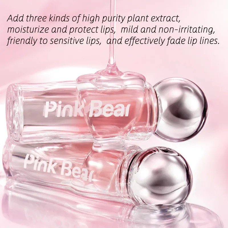 Pink Bear Mini Bulb Moist Mirror Lip Gloss #N08 Ice Reddish Brown