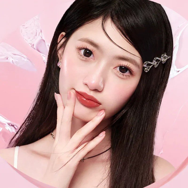 Pink Bear Mini Bulb Moist Mirror Lip Gloss #N08 Ice Reddish Brown