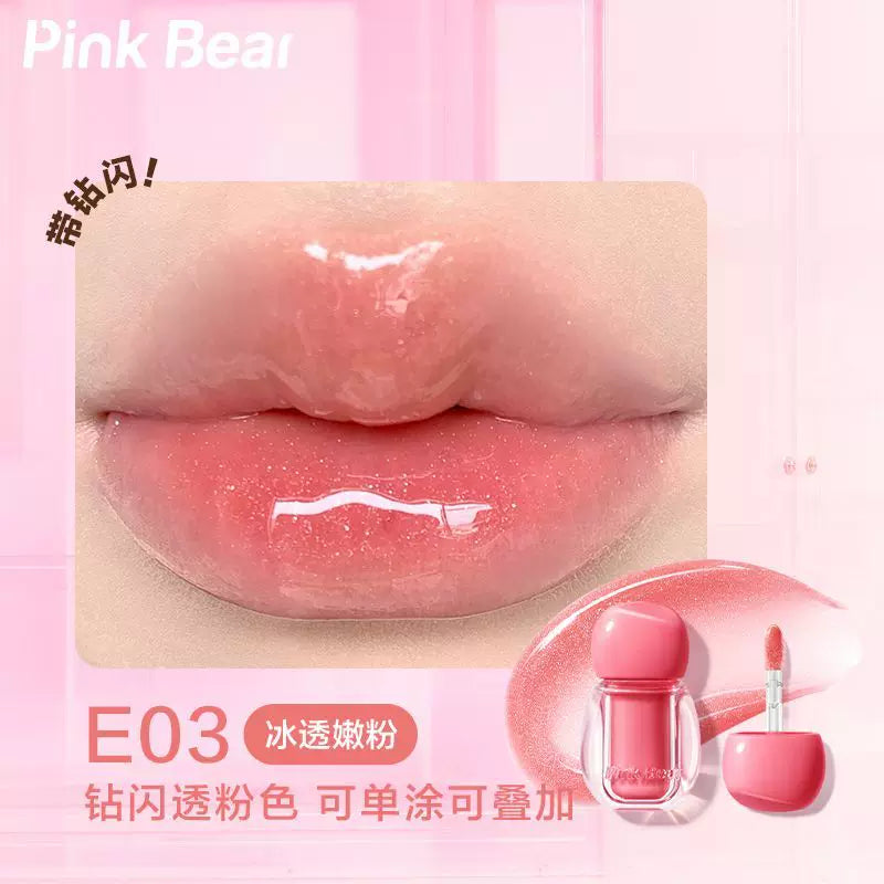 Pink Bear Tinted Essence Lip Gloss #E03 Ice Pink