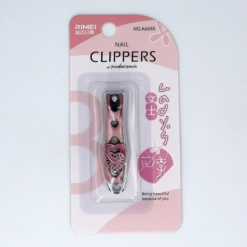 Rimei Pink Carbon Steel Nail Clipper A6555