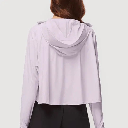 Beneunder Thin Ice Series Shawl Sunscreen Clothing Haze Purple M