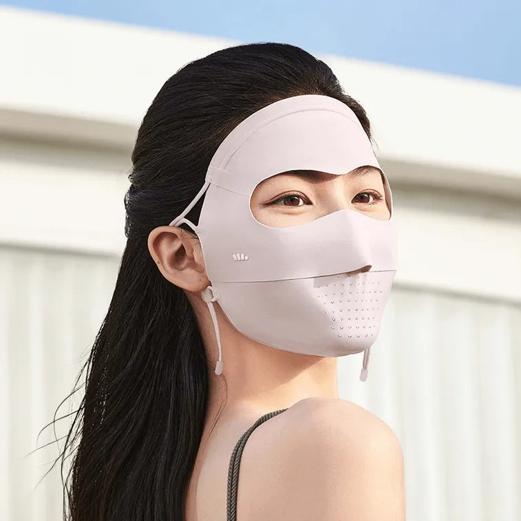 Beneunder Cooling Sun Protection Face Mask Light Lotus Pink