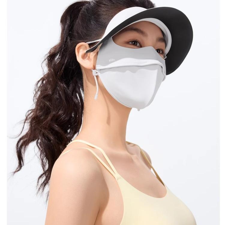 Beneunder Full Face Sunscreen Mask Blue Smoke Gray