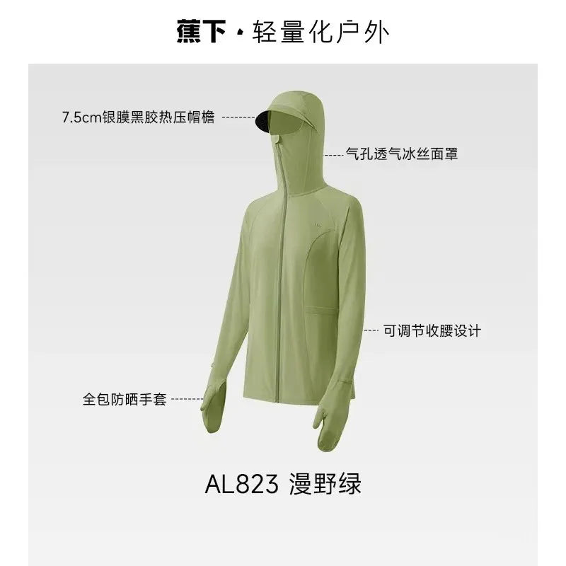 Beneunder UV Protection Sunscreen Clothing AL823 Wild Green XL