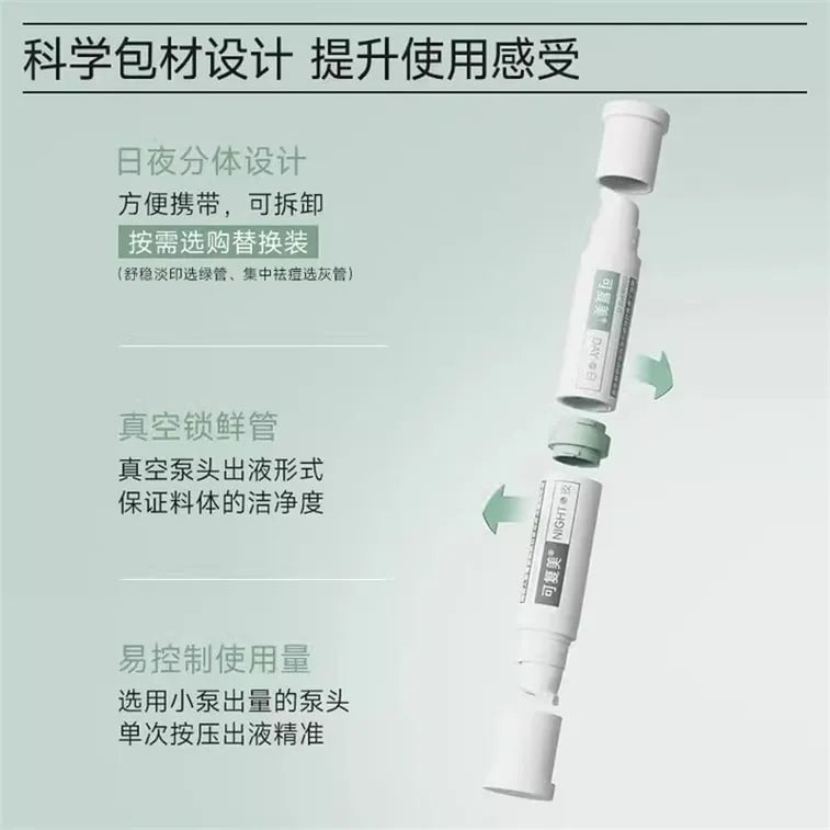 Kefumei Rare Ginseng Saponin Anti-Acne Essence Refill Daily + Night Use 5ml + 5ml