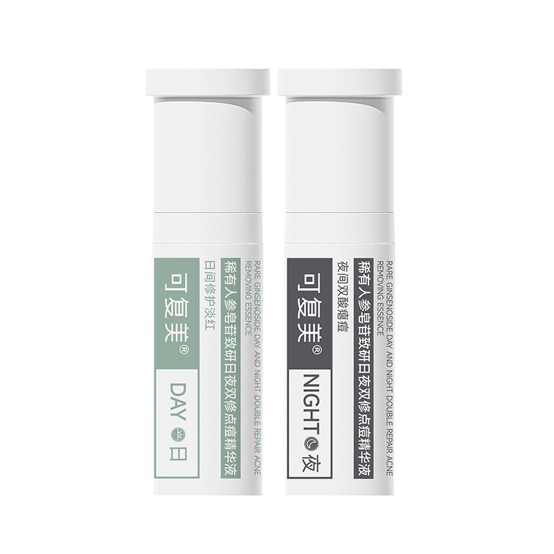 Kefumei Rare Ginseng Saponin Anti-Acne Essence Refill Daily + Night Use 5ml + 5ml