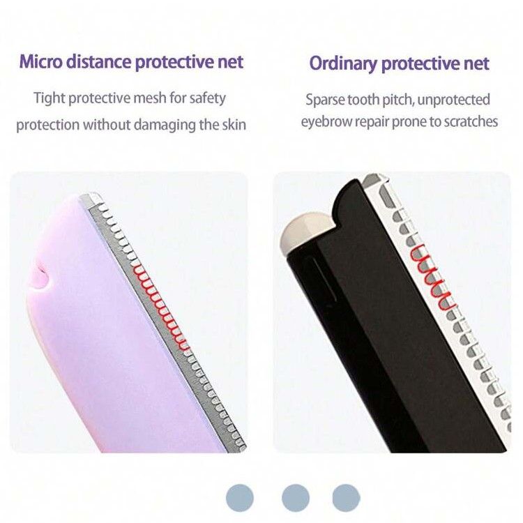 Smooth Plastic Anti-scratch Eyebrow Razors