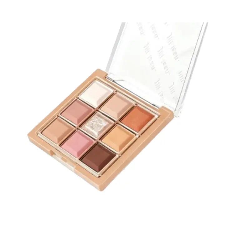 Jill Leen 9-Color Chocolate Eyeshadow Palette #CC07 Almond Croissant