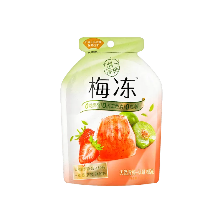 Liuliumei Plum Jelly Pudding Natural Green Plum + Strawberry 120g