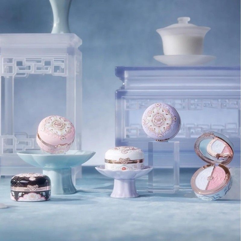 Flower Knows Butterfly Cloud Collar Rouge Box Duo Powder #01 Rouge Snow