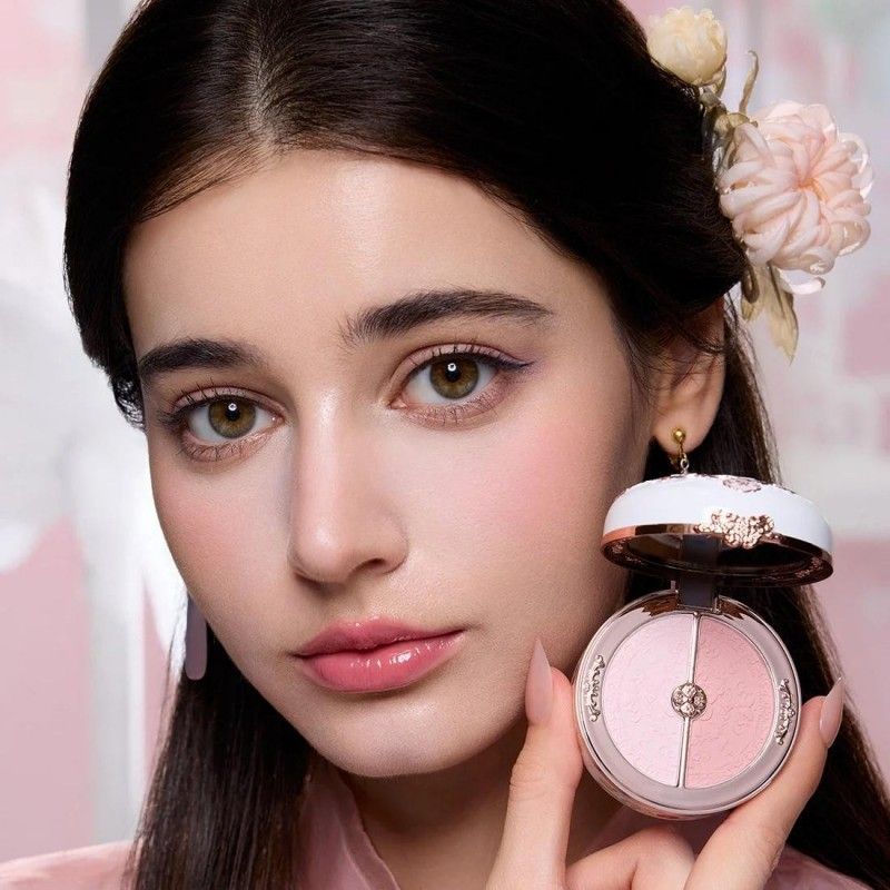 Flower Knows Butterfly Cloud Collar Rouge Box Duo Powder #01 Rouge Snow