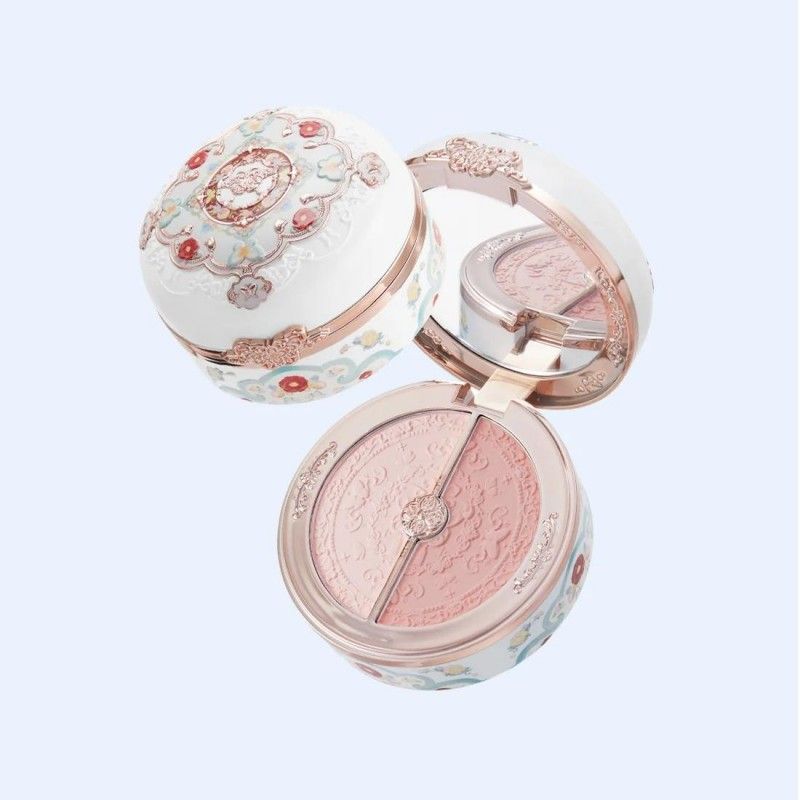 Flower Knows Butterfly Cloud Collar Rouge Box Duo Powder #01 Rouge Snow