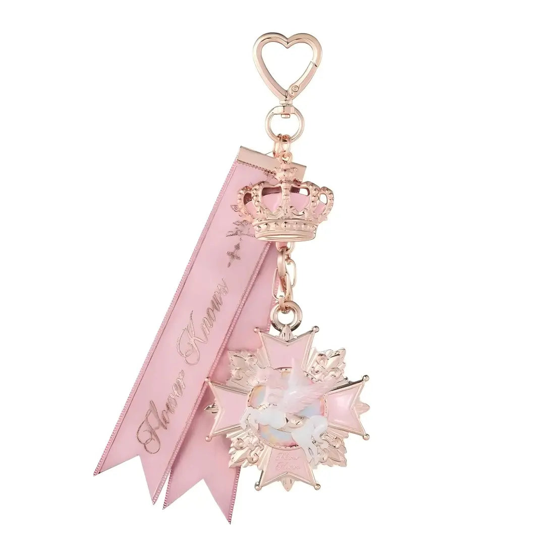 Flower Knows Knight Unicorn Eyeshadow Palette & Charm #01 Gilt Pink