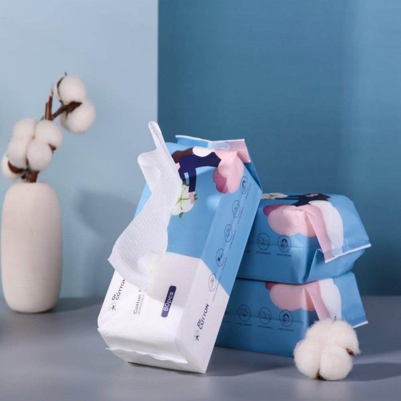 Dr.Cotton Facial Soft Dry Wipes Tissue 80pcs