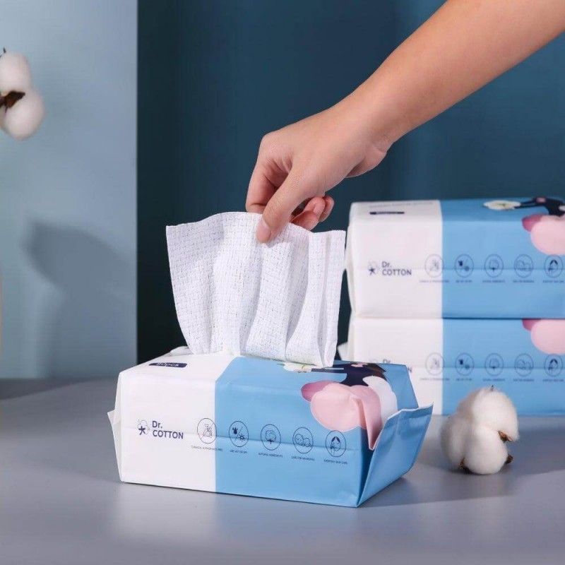 Dr.Cotton Facial Soft Dry Wipes Tissue 80pcs