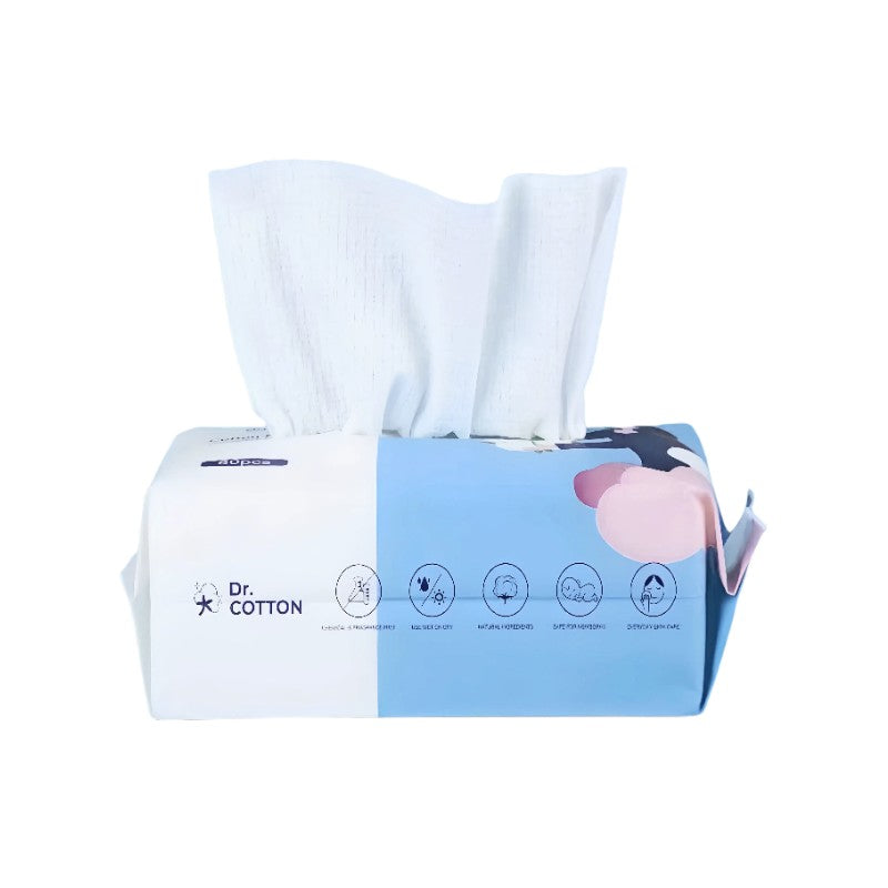 Dr.Cotton Facial Soft Dry Wipes Tissue 80pcs
