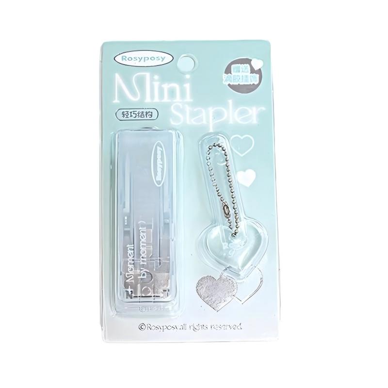 Rosy Posy Portable Mini Stapler Green