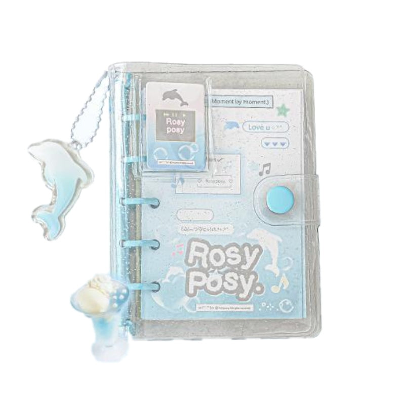 Rosy Posy Dialog Box M5 Journal Notebook Blue
