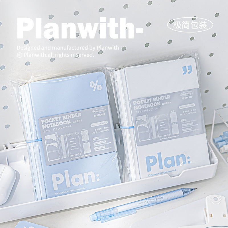 Planwith Pocket Loose-Leaf Notebook A7 White
