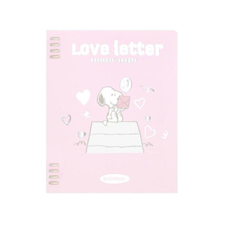 Rosy Posy Dreamletter Loose-Leaf Notebook B5 Pink Snoopy