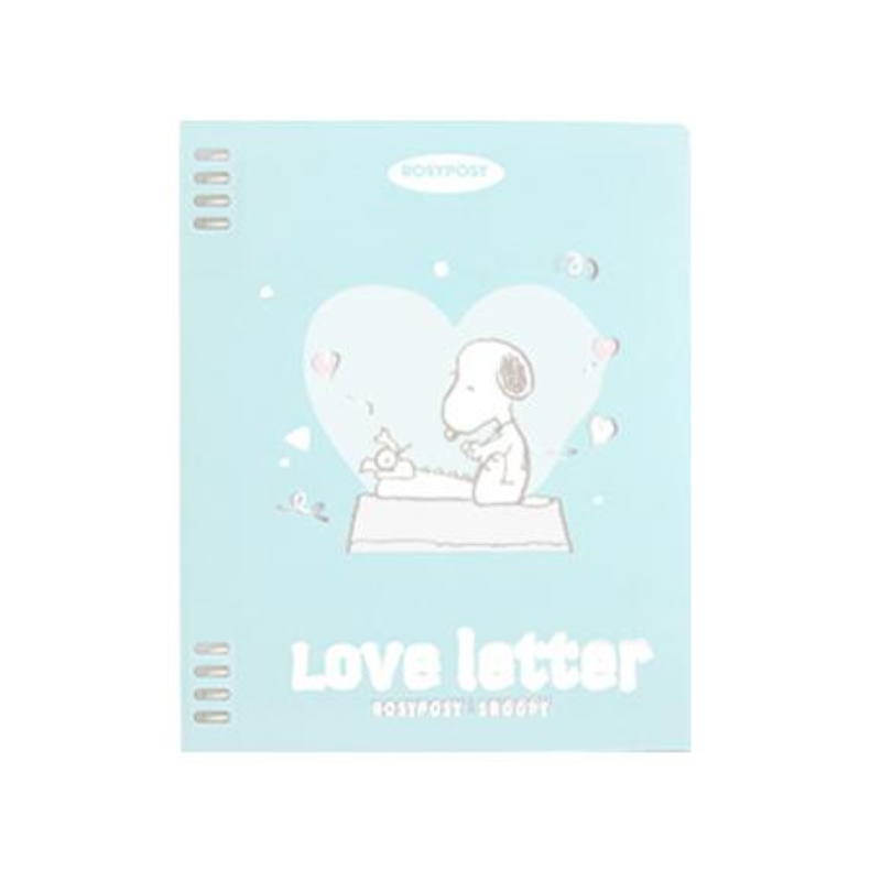 Rosy Posy Snoopy Loose-Leaf Notebook B5 Green