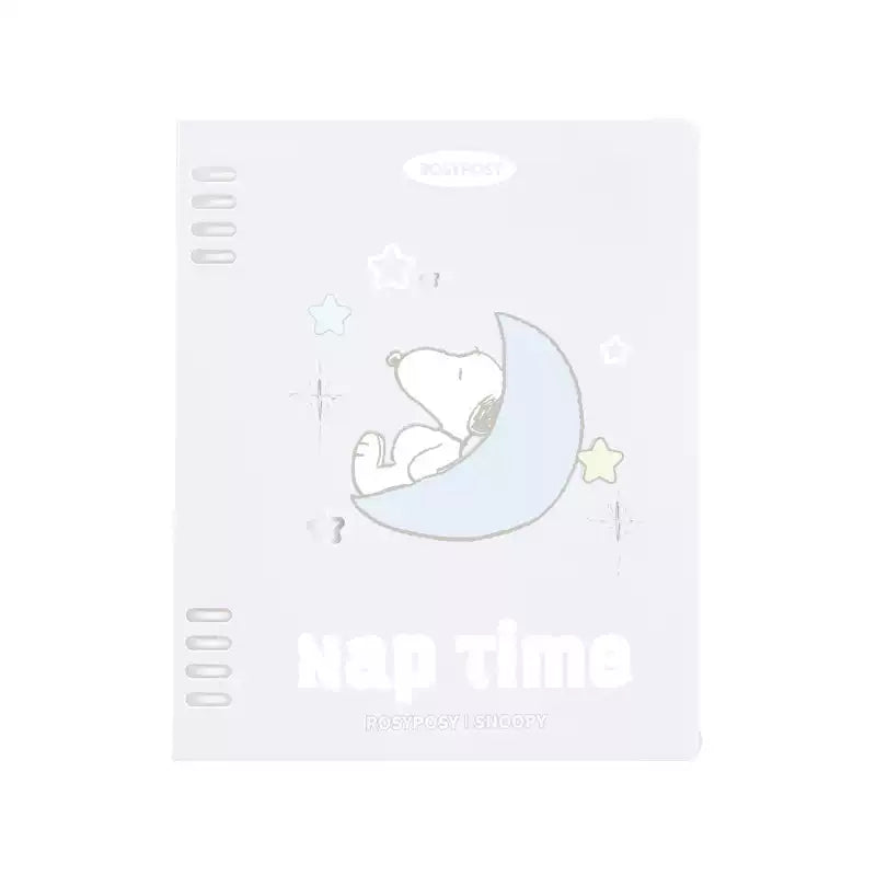 Rosy Posy Dreamletter Loose-Leaf Notebook B5 Snoopy Purple