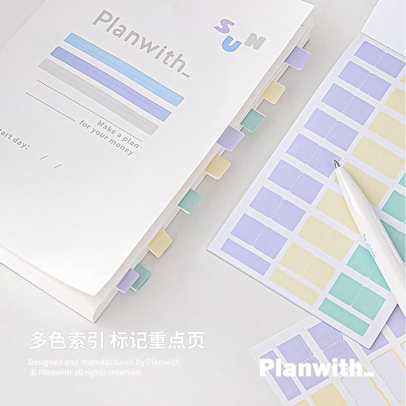 Planwith Various Sticker Light Color