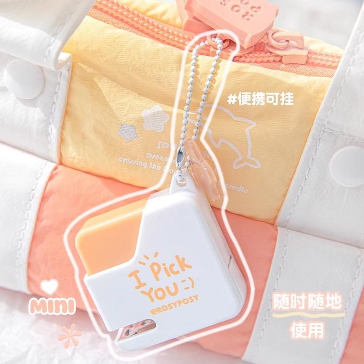 Rosy Posy Sugar Cube Mini Staplers Orange