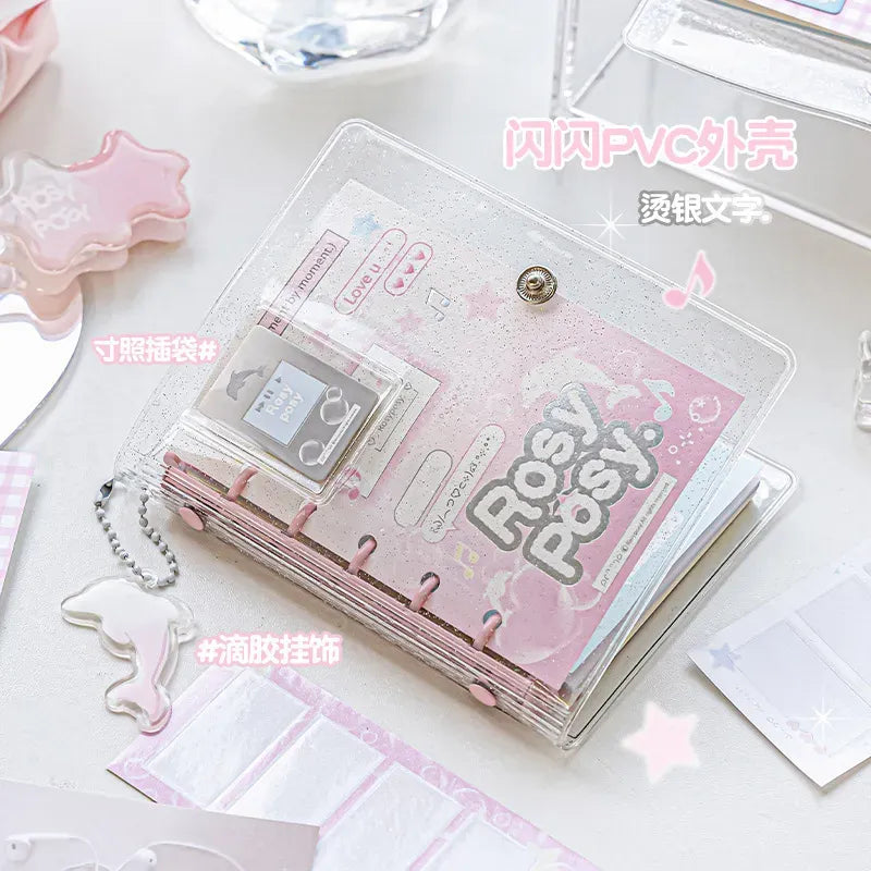 Rosy Posy Dialog Box M5 Journal Notebook Blue