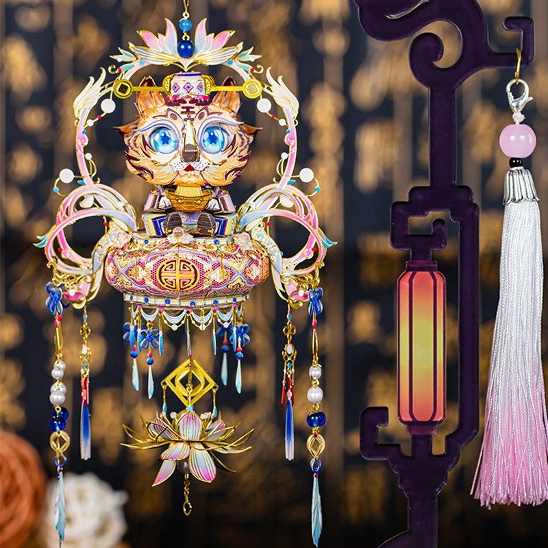 Art Model Metal Assembly Model Cute Tiger YM-N151-II