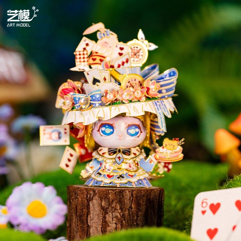 Art Model Metal Assembly Model Cat Alice YM-N146-L