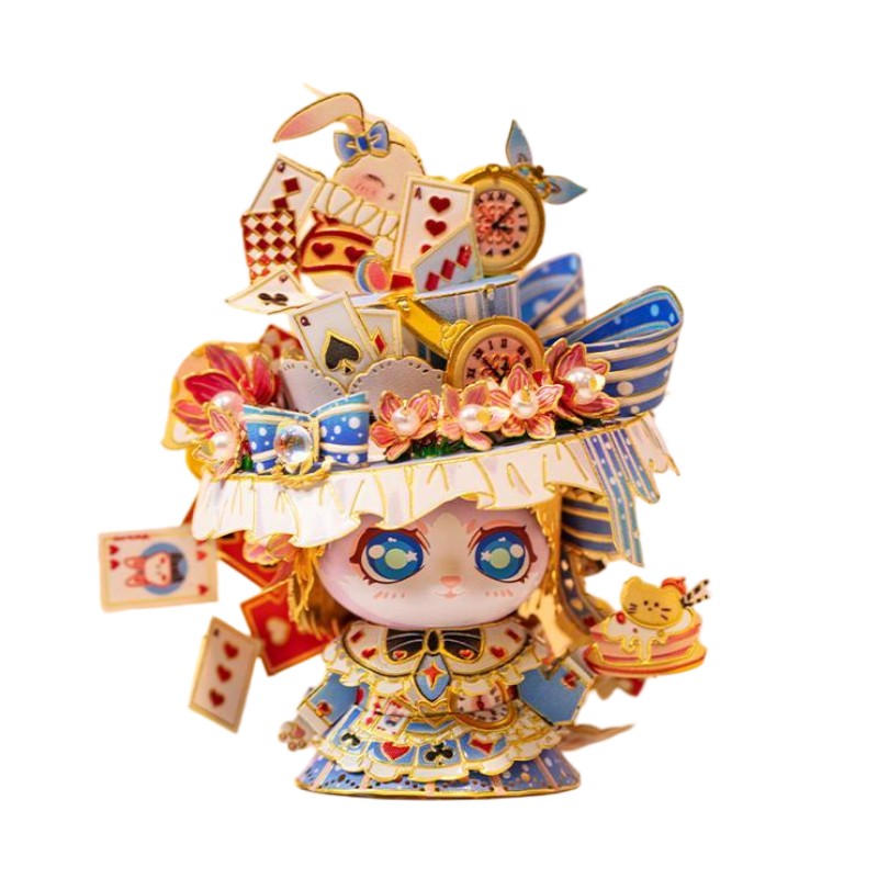 Art Model Metal Assembly Model Cat Alice YM-N146-L