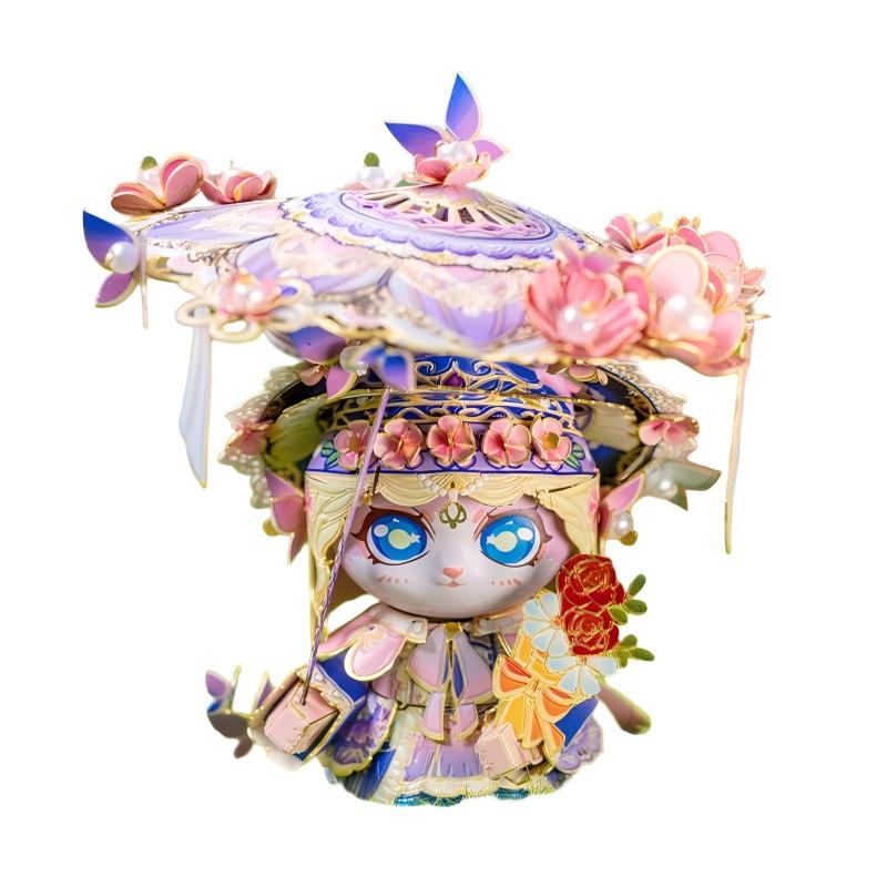 Art Model Metal Assembly Model Cat Flower YM-N146-O