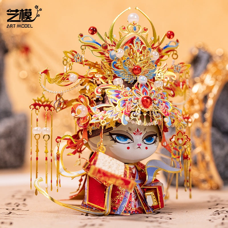 Art Model Metal Assembly Model Cat Queen YM-N146-Q
