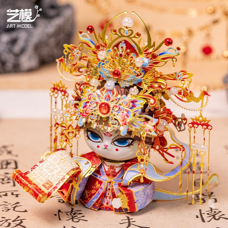 Art Model Metal Assembly Model Cat Queen YM-N146-Q