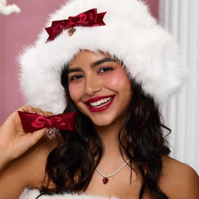 Flower Knows Strawberry Cupid Hair Clip Strawberry Red