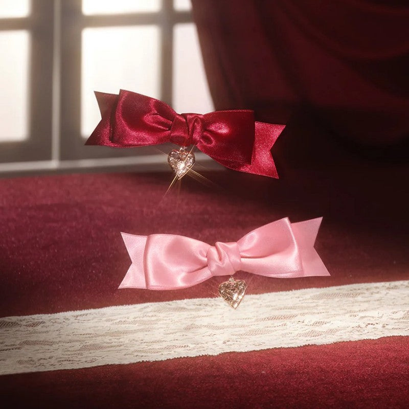 Flower Knows Strawberry Cupid Hair Clip Strawberry Red