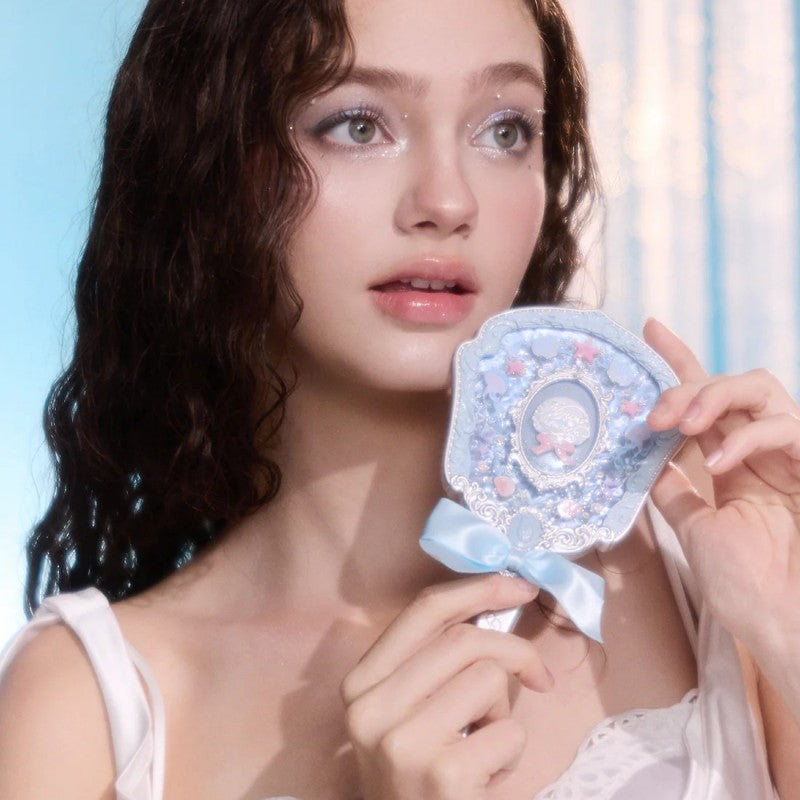 Flower Knows花知晓贝壳珍珠系列手持镜蓝贝壳