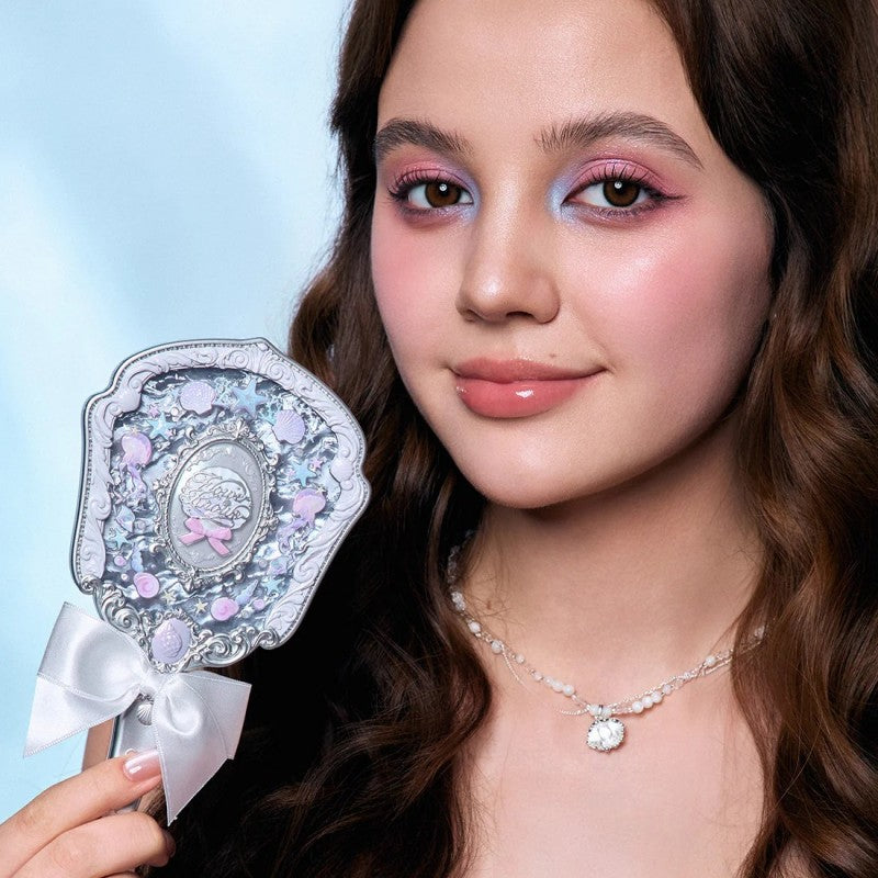 Flower Knows花知晓贝壳珍珠系列手持镜珍珠白