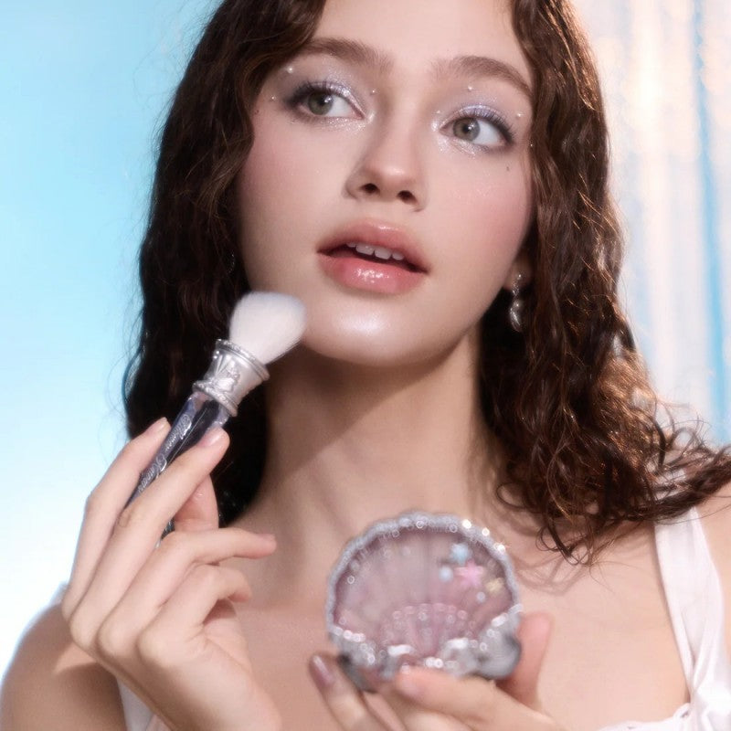 Flower Knows花知晓贝壳珍珠系列斜头点彩刷水晶蓝