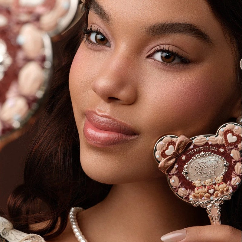 Flower Know花知晓甜心小熊公主镜焦糖棕