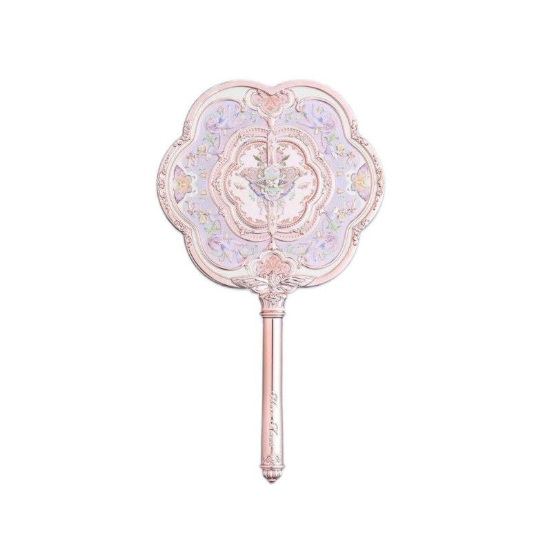 Flower Knows Butterfly Cloud Collar Hand Mirror #03 Hibiscus Lilac