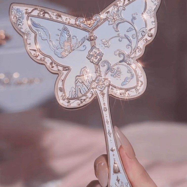 Flower Knows花知晓八周年蝴蝶手持镜天青色