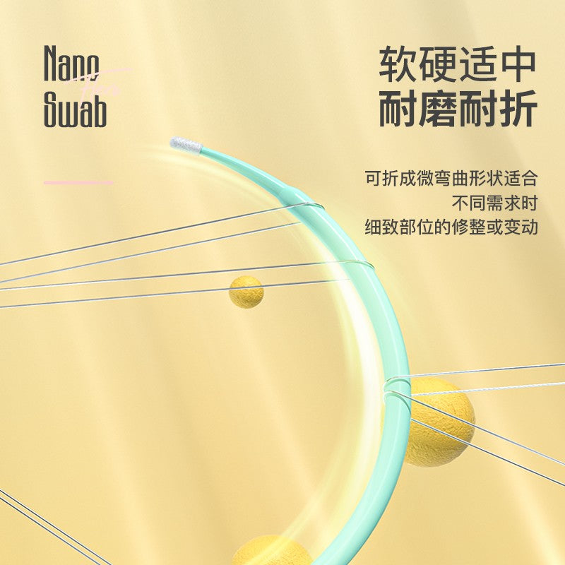 Allsmile Disposable Cotton Swabs Tools Green 100pcs