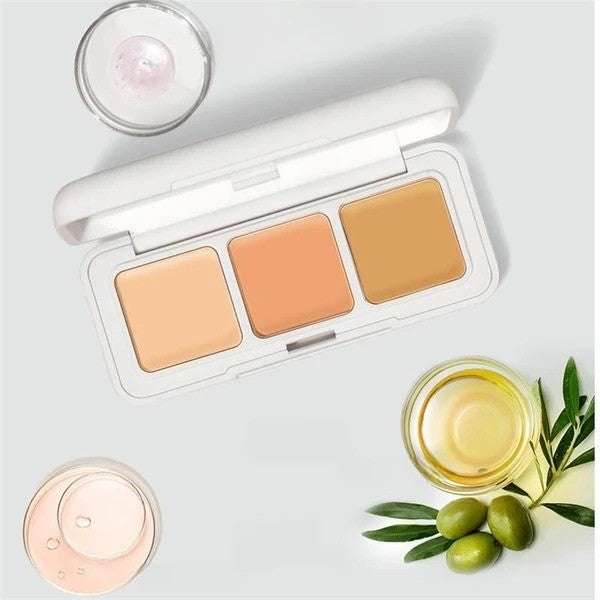 Kato-Kato Three Little Cheese Concealer Triple Color #Natural