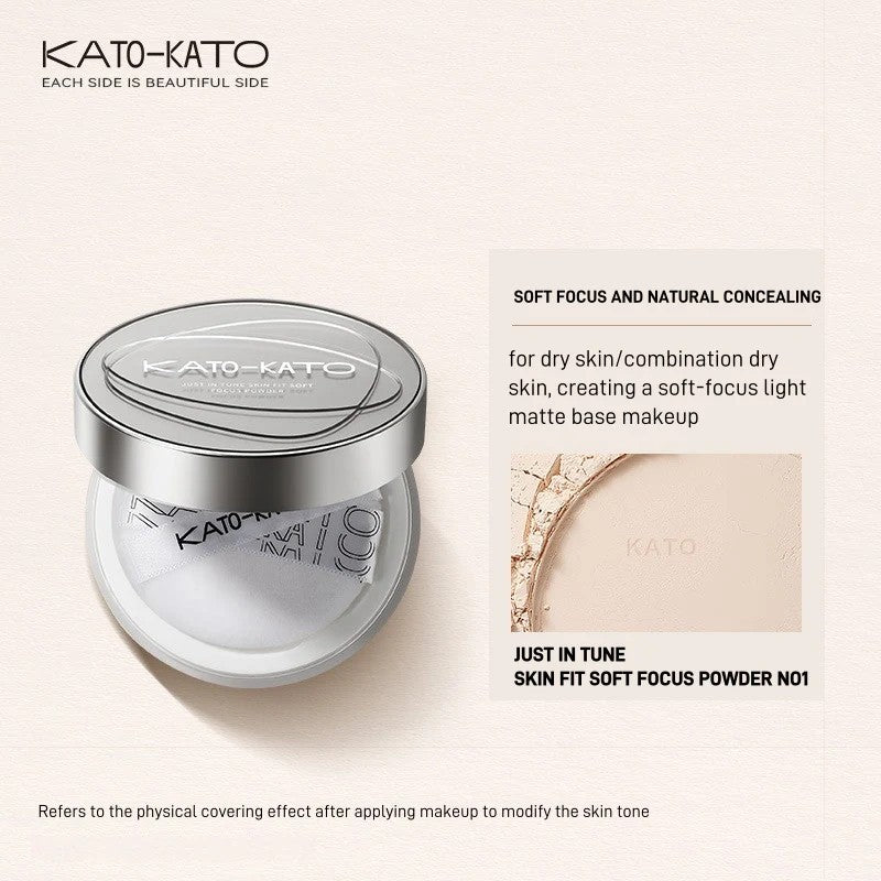 Kato-Kato Skin Fit Focus Soft Setting Powder #01 Clear Nude