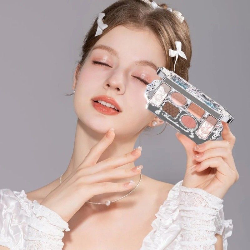 Flower Knows花知晓天鹅芭蕾系列六色眼影#01白天鹅 6.5g